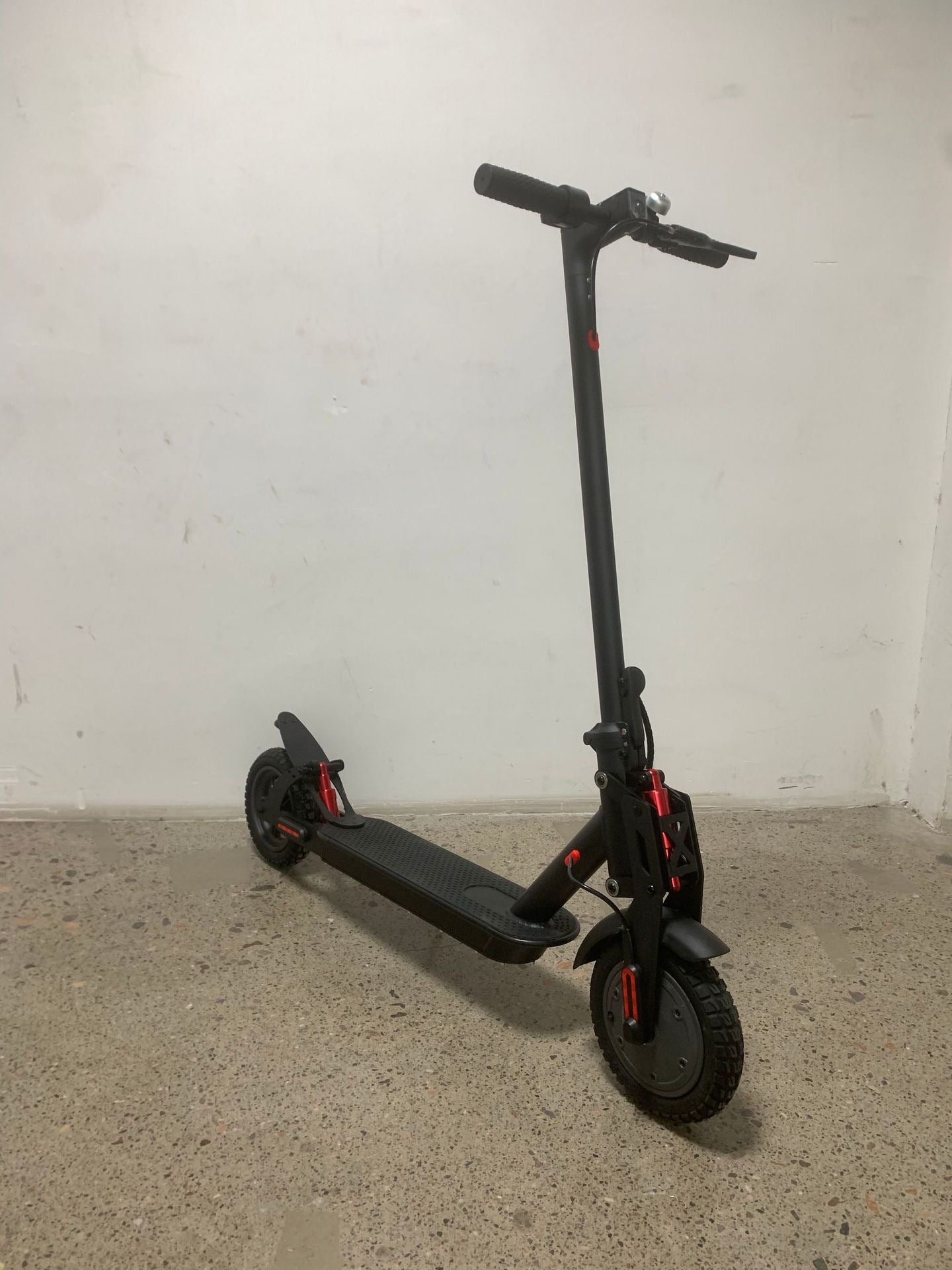INNOVATIVE 9” inches EV Scooter Upgraded Dual Shock Absorber Brushless Electric Motor 350Watt Motor(18mph/30km/h) LED Display Preview Speed At Any Time, With Seat , Side Step LED Strip - Headlight & Tail Light Commuting Electric Scooter for Adults