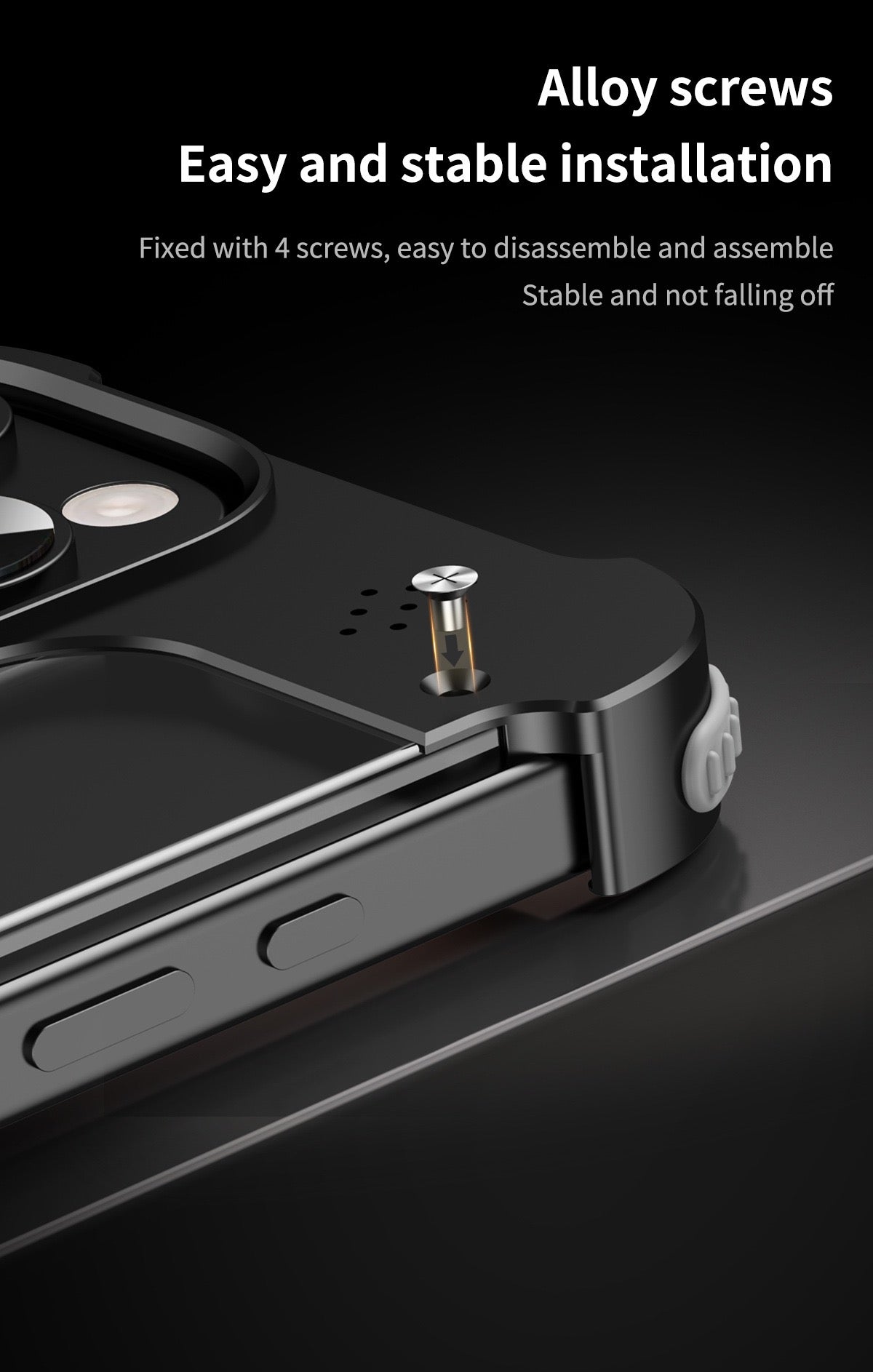 ISP Sword Alloy Case Series Metal Framless for iPhone Case,Aluminum Alloy,Compatible with MagSafe,Shockproof Military-Grade Protection,360° Rotation Magnetic Kickstand,Magnetic Phone Case