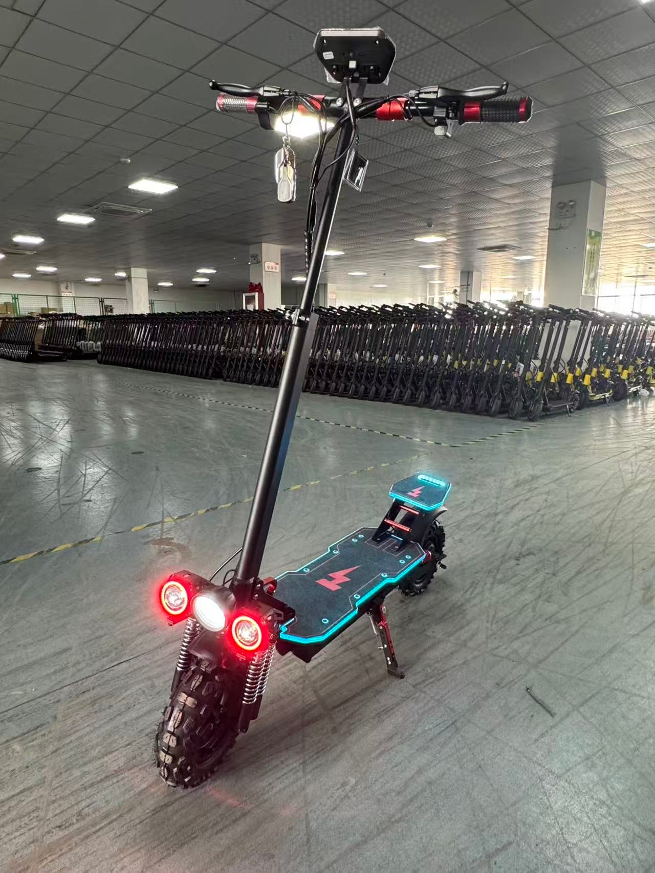 INNOVATIVE 10inch Tire Electric 800watt Motor scooter l (65km/h) LED Display Preview Speed At Any Time, LED Headlight & Tail Light Commuting Electric Scooter for Adults