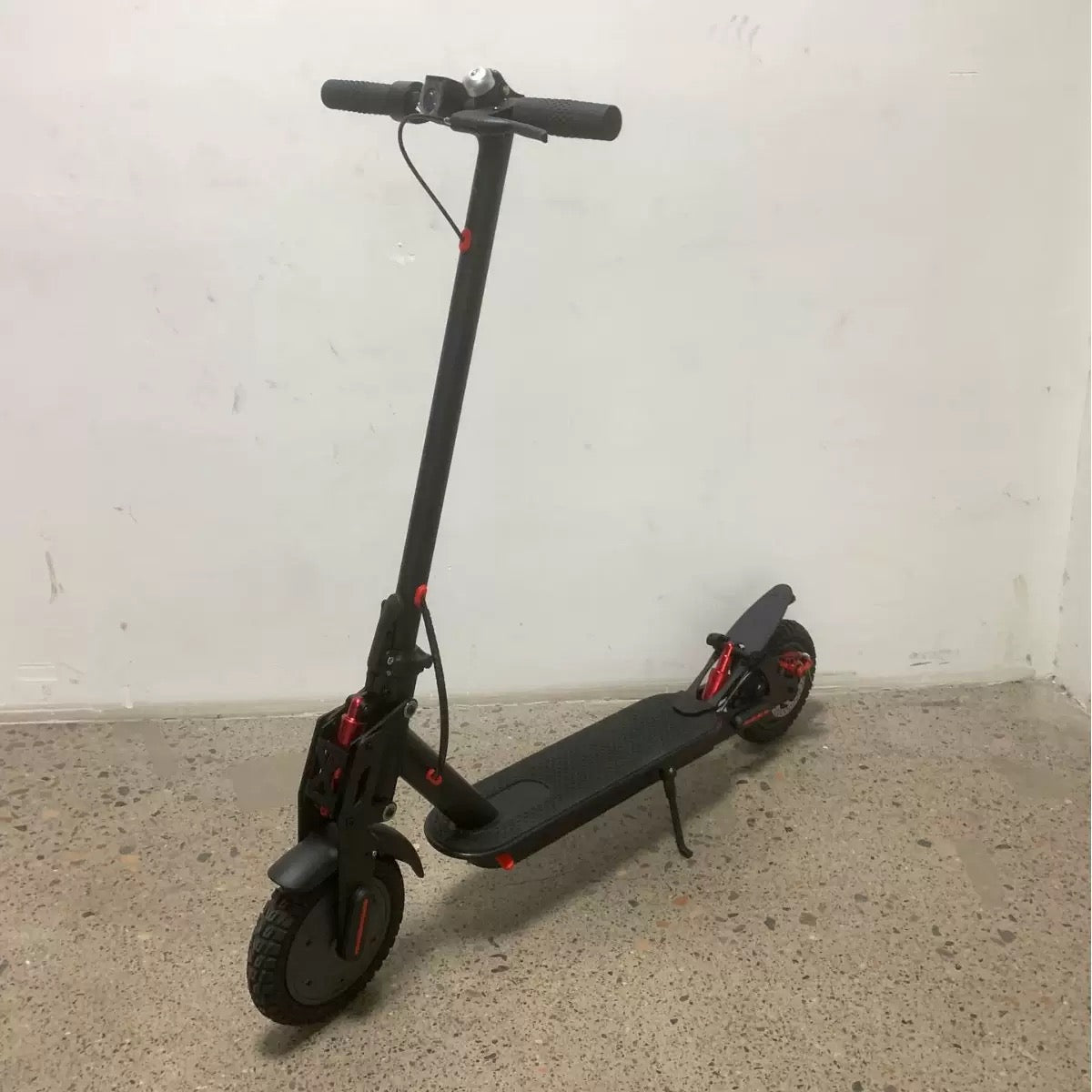 INNOVATIVE 9” inches EV Scooter Upgraded Dual Shock Absorber Brushless Electric Motor 350Watt Motor(18mph/30km/h) LED Display Preview Speed At Any Time, With Seat , Side Step LED Strip - Headlight & Tail Light Commuting Electric Scooter for Adults