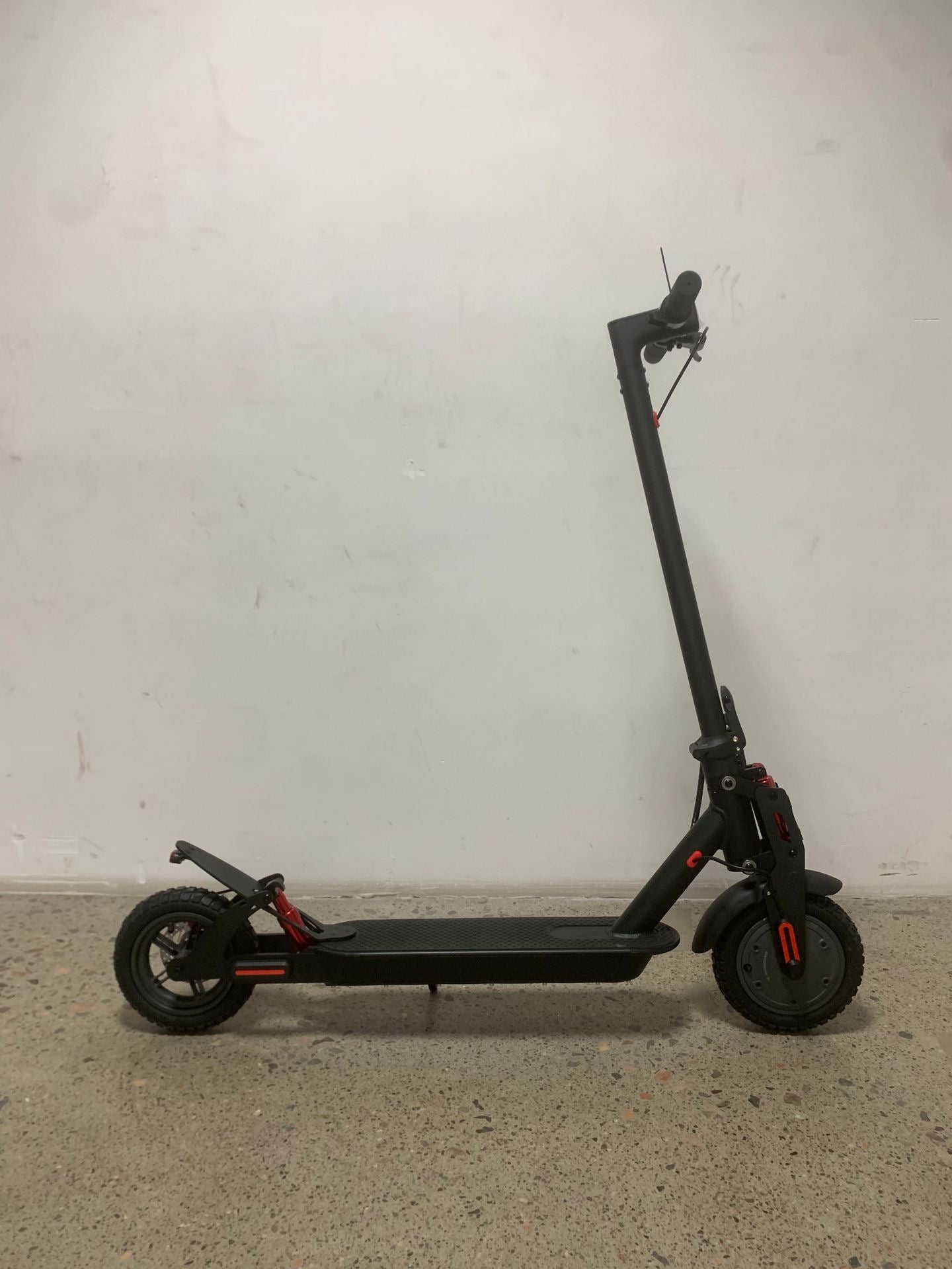 INNOVATIVE 9” inches EV Scooter Upgraded Dual Shock Absorber Brushless Electric Motor 350Watt Motor(18mph/30km/h) LED Display Preview Speed At Any Time, With Seat , Side Step LED Strip - Headlight & Tail Light Commuting Electric Scooter for Adults