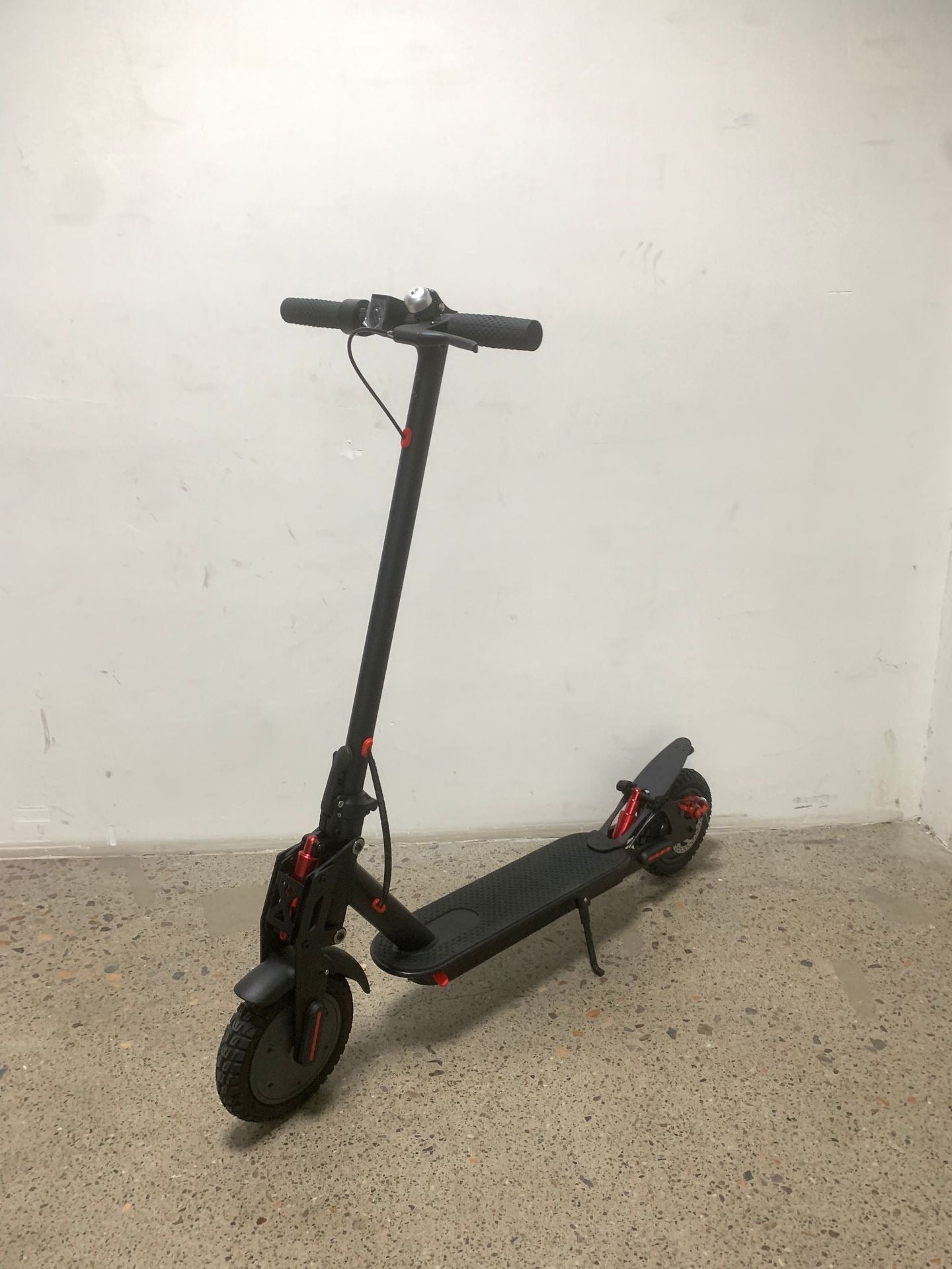 INNOVATIVE 9” inches EV Scooter Upgraded Dual Shock Absorber Brushless Electric Motor 350Watt Motor(18mph/30km/h) LED Display Preview Speed At Any Time, With Seat , Side Step LED Strip - Headlight & Tail Light Commuting Electric Scooter for Adults