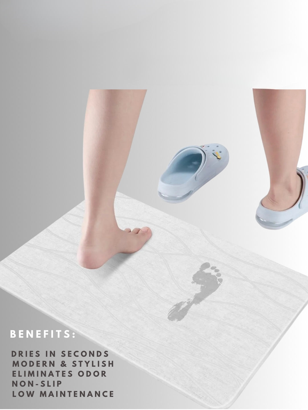 Diatomite stone fast drying mat