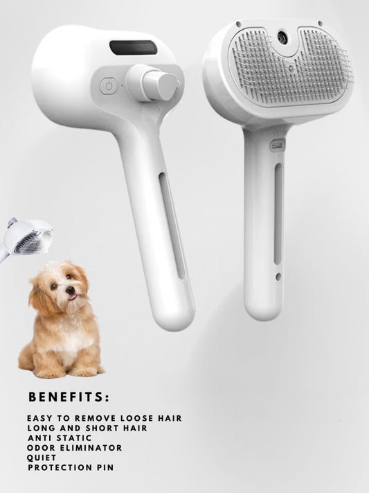 3-in-1 Steamy cat brush