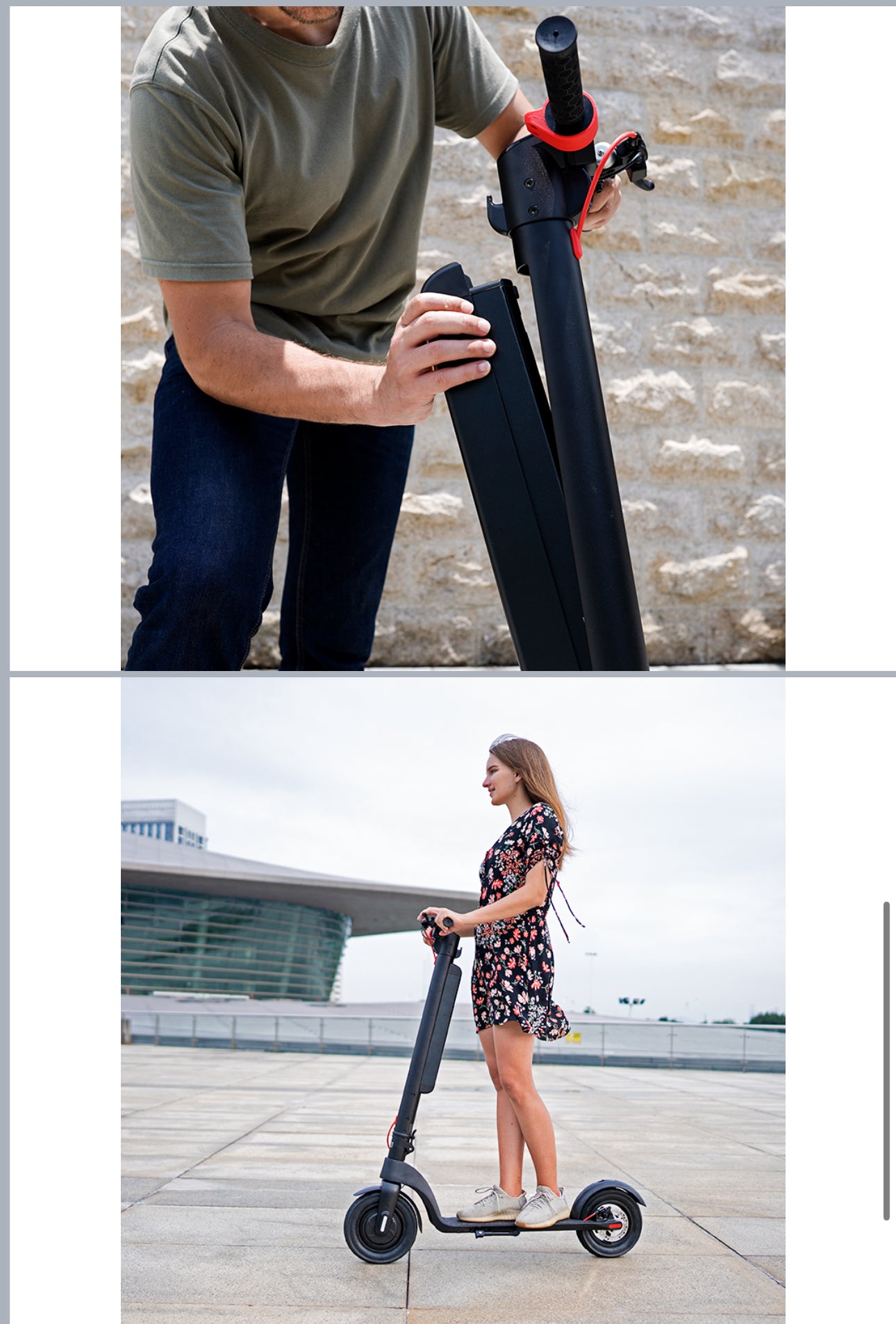 INNOVATIVE Electric Motor scooter removable battery Motor (20mph/32km/h) LED Display Preview Speed At Any Time, 40 lithium Batteries Cells , LED Headlight & Tail Light Commuting Electric Scooter for Adults