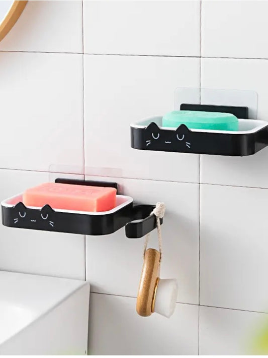 Kitty soap dish wall mount