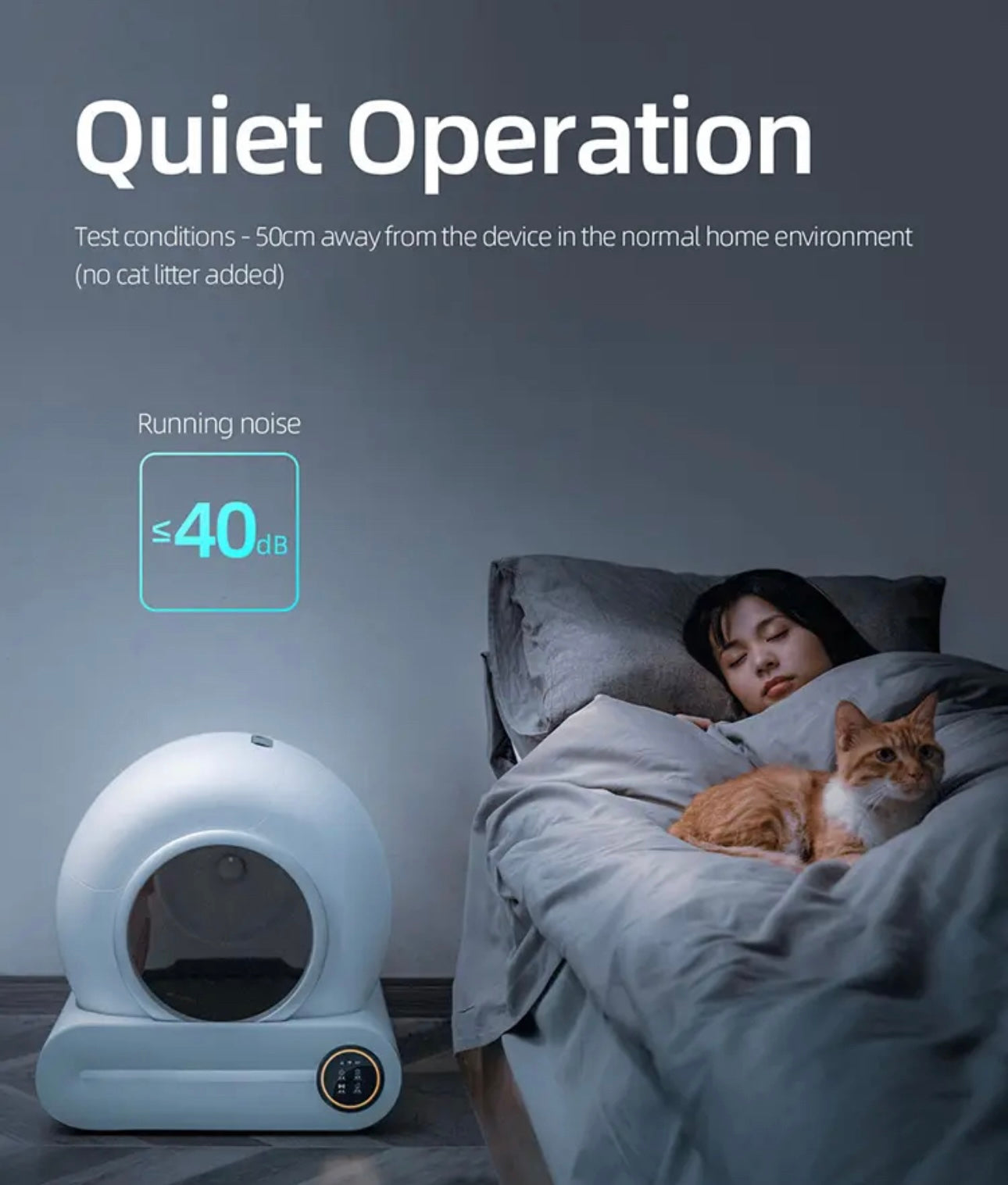 Automatic Self Cleaning Cat Litter Odor Purifier