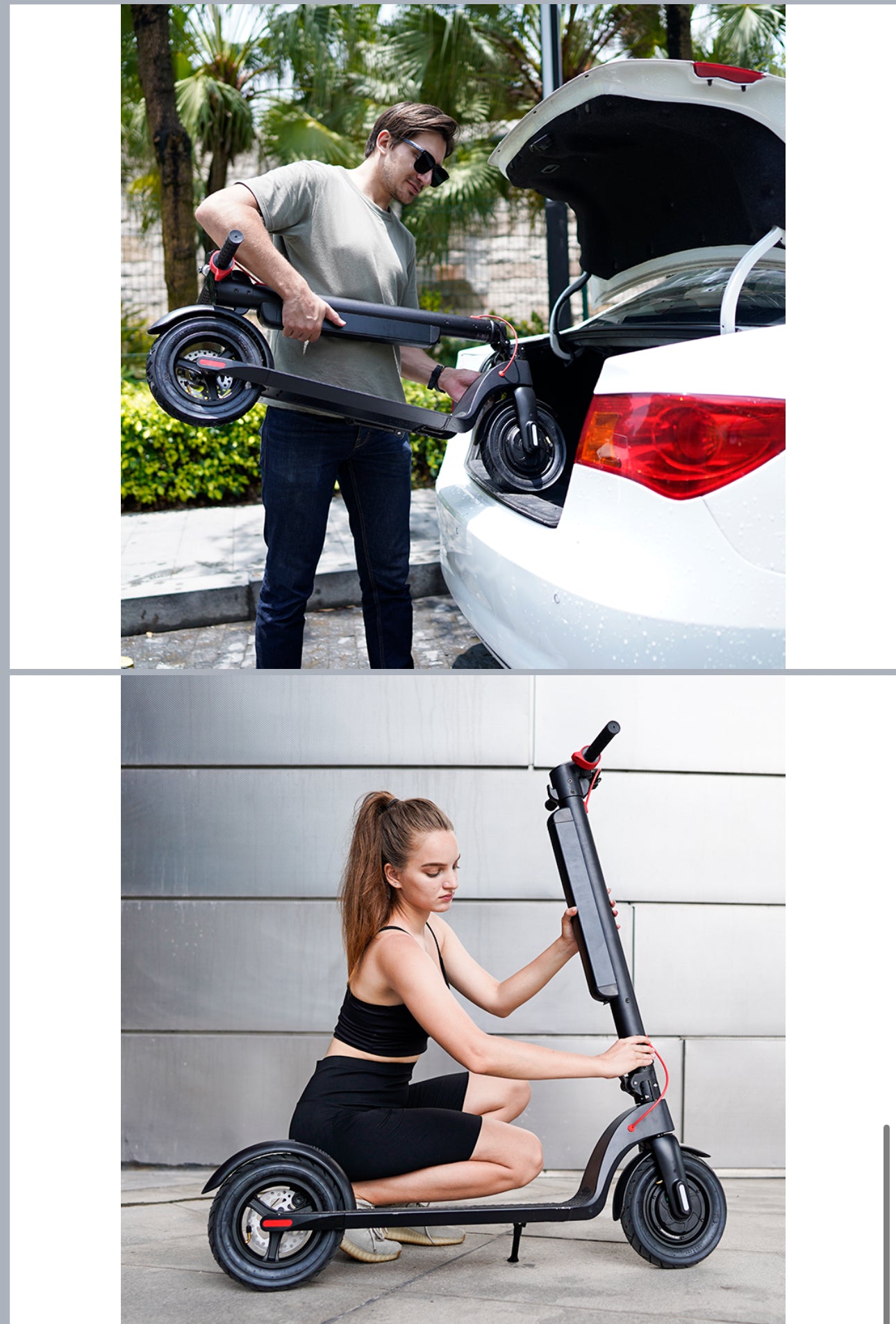 INNOVATIVE Electric Motor scooter removable battery Motor (20mph/32km/h) LED Display Preview Speed At Any Time, 40 lithium Batteries Cells , LED Headlight & Tail Light Commuting Electric Scooter for Adults