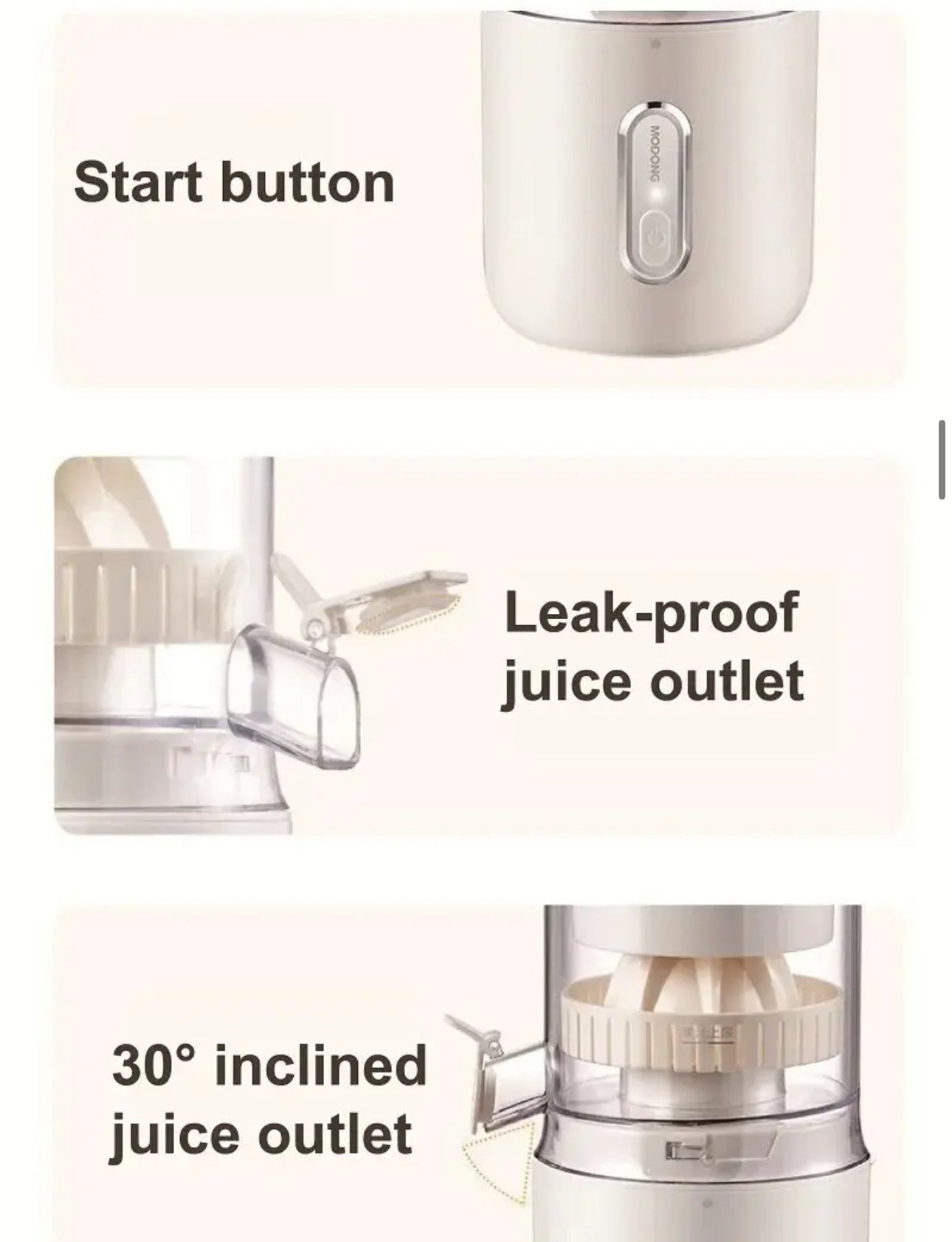INNOVATIVE Electric Juicer Machines 45W, Citrus Juicer Squeezer Cordless Portable Small Cold Pressed Lemon Juicer Machine Zester for Lime, Orange, Grapefruit, Easy Clean USB Type-C Chargeable, 40 juices, 1500mAh