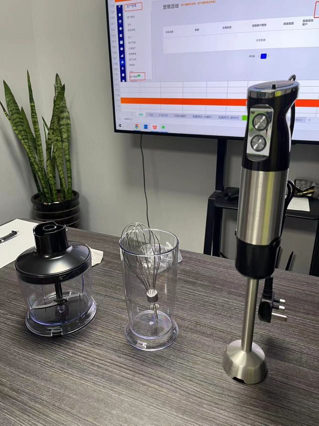 ISP 6-IN-1 Hand Blender, Immersion Smart Stick, Variable Speeds,Titanium Plated Blade, 1000W Mixing Beaker BPA-Free