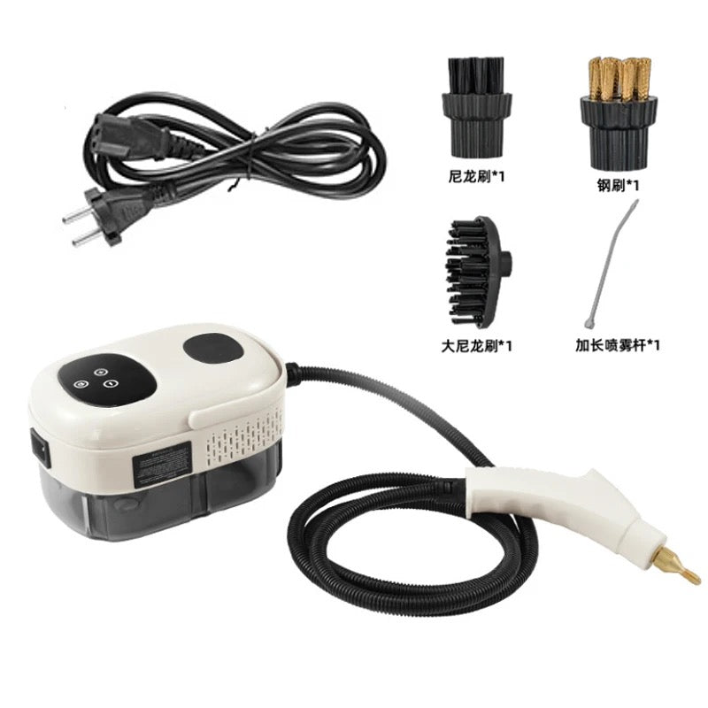 Handheld Steam Cleaner, 1000ml Water Tank, 2500Watt , 15S Heat-up Time, Multipurpose Steamer for Home Use, Pressurized Steamer for Cleaning Floor, Bed Bugs Couch Furniture Kitchen Bathroom Grout and Tile , Upholstery, Grout and Car