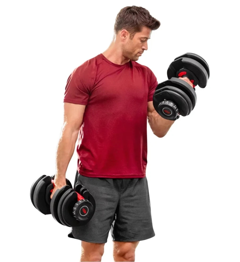 ISP Dialtech Adjustable Dumbbells Pair ( 20-40kg )