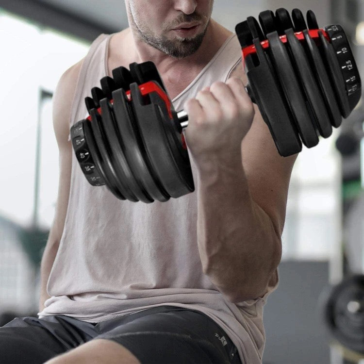 ISP Dialtech Adjustable Dumbbells Pair ( 20-40kg )