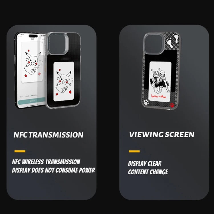 Nfc TPU phone case display for iPhone 13- 15 pro max