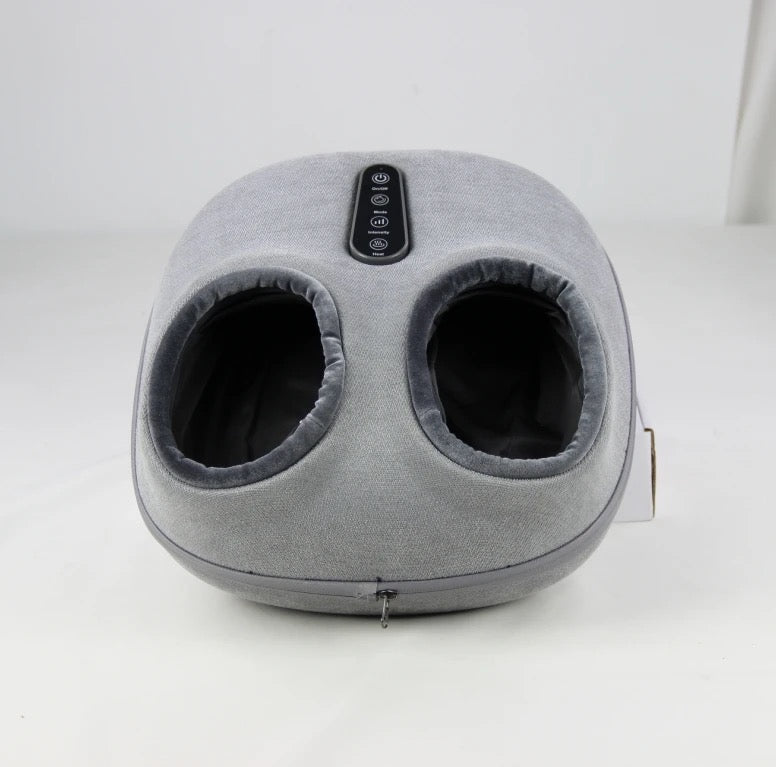INNOVATIVE 2-in-1 Remote Control Shiatsu Electric Foot and Back Massaging Cushion with Heat, Kneading, Vibration & Machine Ball Roller for back, ankle, foot