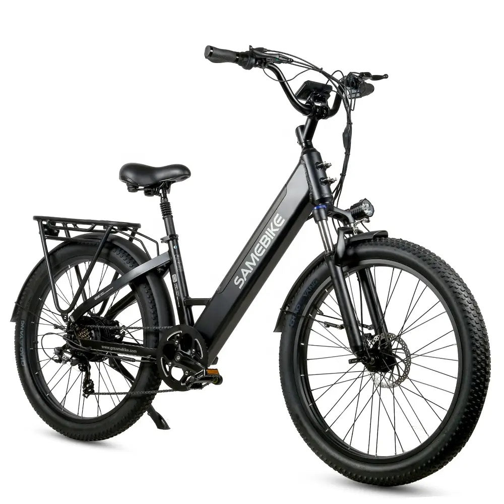 26" All Terrain Full Suspension Ebike, 45KM/H  or 28MPH 60Miles Range 750W Peak, Aluminium Alloy Frame, LCD Screen with Fast Motor, Electric Mountain Bike, SMN 7-Speed with Hydraulic Disc Brake Pedal Assist Electric Bike for Adults Men and Women - Black