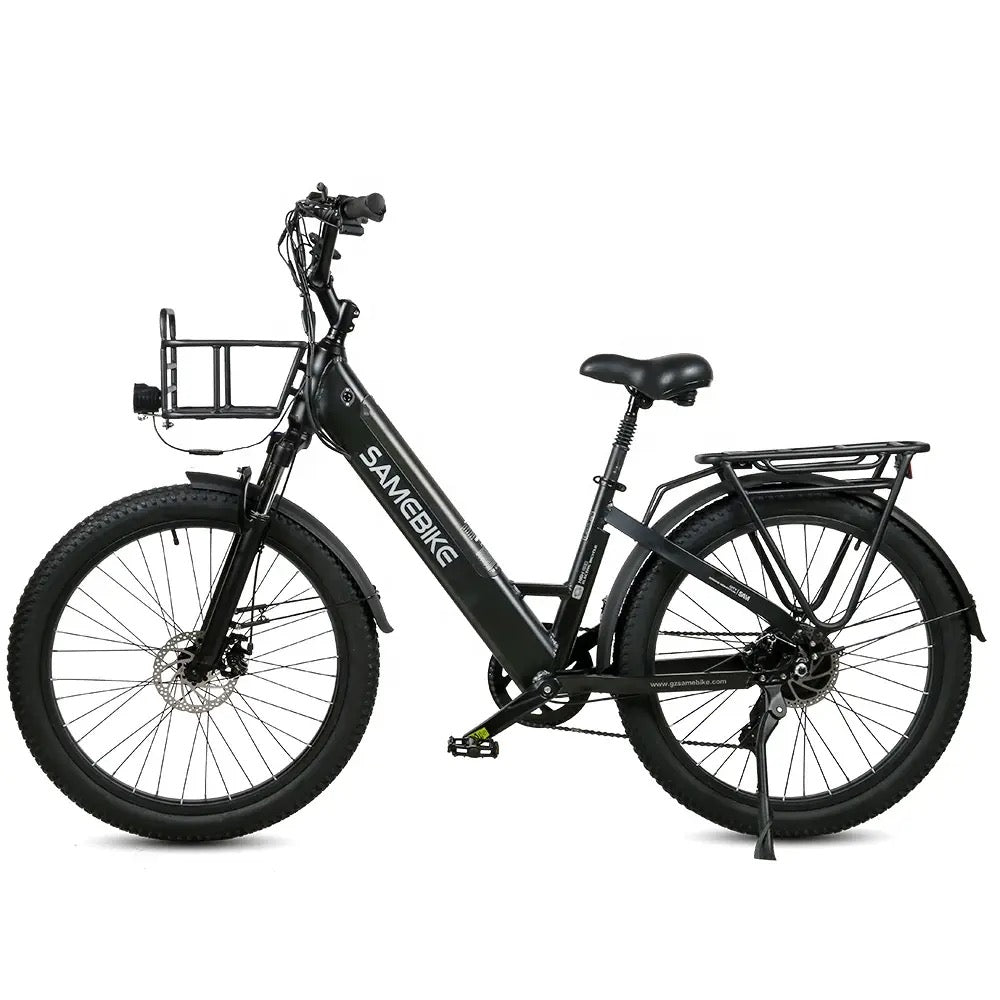 26" All Terrain Full Suspension Ebike, 45KM/H  or 28MPH 60Miles Range 750W Peak, Aluminium Alloy Frame, LCD Screen with Fast Motor, Electric Mountain Bike, SMN 7-Speed with Hydraulic Disc Brake Pedal Assist Electric Bike for Adults Men and Women - Black