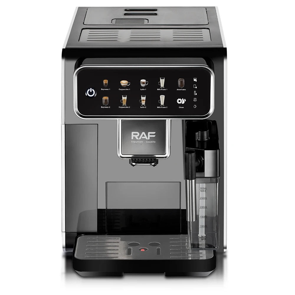 ISP Series Fully Automatic Espresso Machine - LatteGo Milk System, 9 Coffee Varieties, Intuitive Touch Display, SilentBrew, with Grinder 100% Ceramic Grinder, Self cleaning- Glossy Black - 1300watt