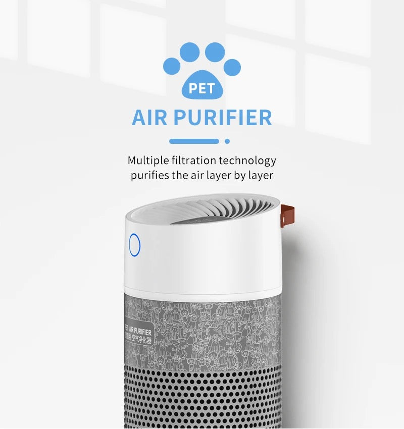 ISP 3-in-1 Air Purifier for Allegries, Home , Room & Office , 200 sqft², H13 True HEPA Air Filter Cleaner, Odor Eliminator, Remove Smoke Dust Pollen Pet Dander, Night Light