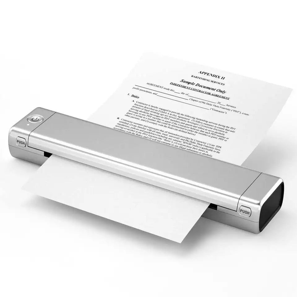 Portable Printer Wireless for Travel, Bluetooth Thermal Printer Support 8.5" X 11" US Letter &Legal, A4 & A5 Thermal Paper, Inkless Printer Compatible with iOS, Android & Laptop for Office, Car & Home (2000 Mah)