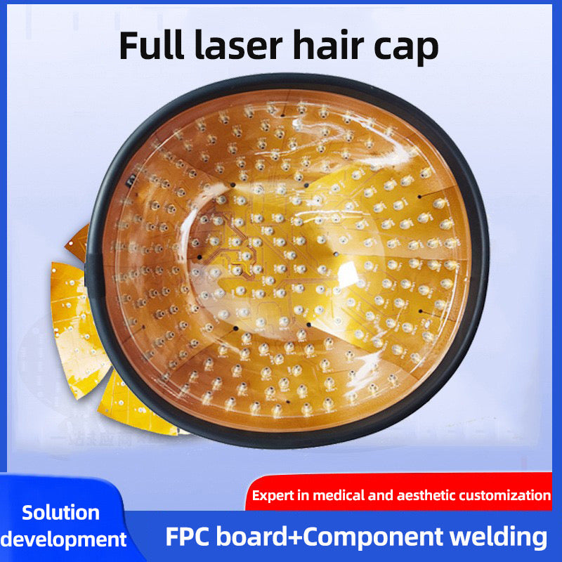 ISP Mobile Laser Therapy Cap for Hair Regrowth, with 208 Red Light Lasers and 650mm wave length for Laser Hair Growth,Red Light Hair Growth Hat