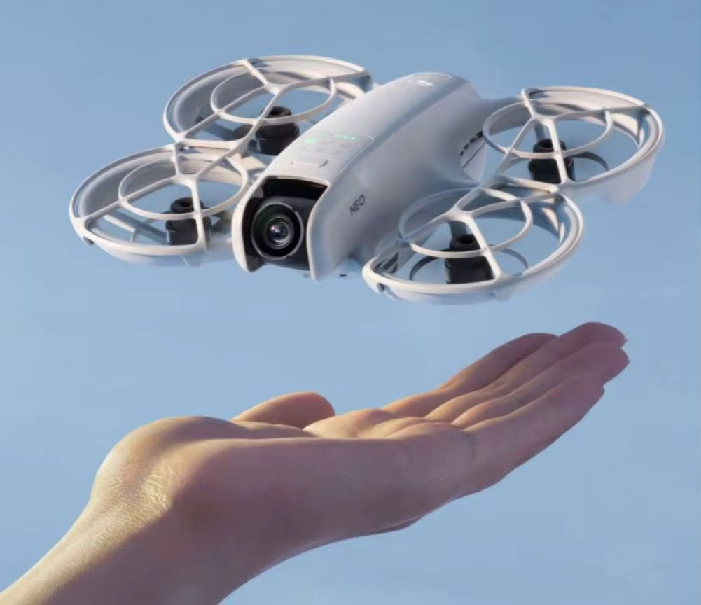 DJI Neo Two-Battery Combo, Mini Drone with 4K UHD Camera for Adults, 135g Follow Me Drone with Palm Takeoff, AI Subject Tracking, QuickShots, Stabilized Video, Propeller Guard