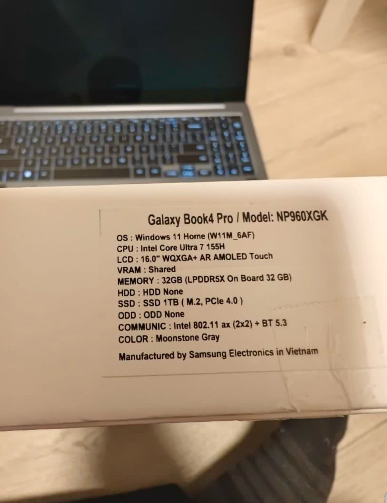 3 Months Used Samsung Galaxy Book4 Pro 360 Laptop