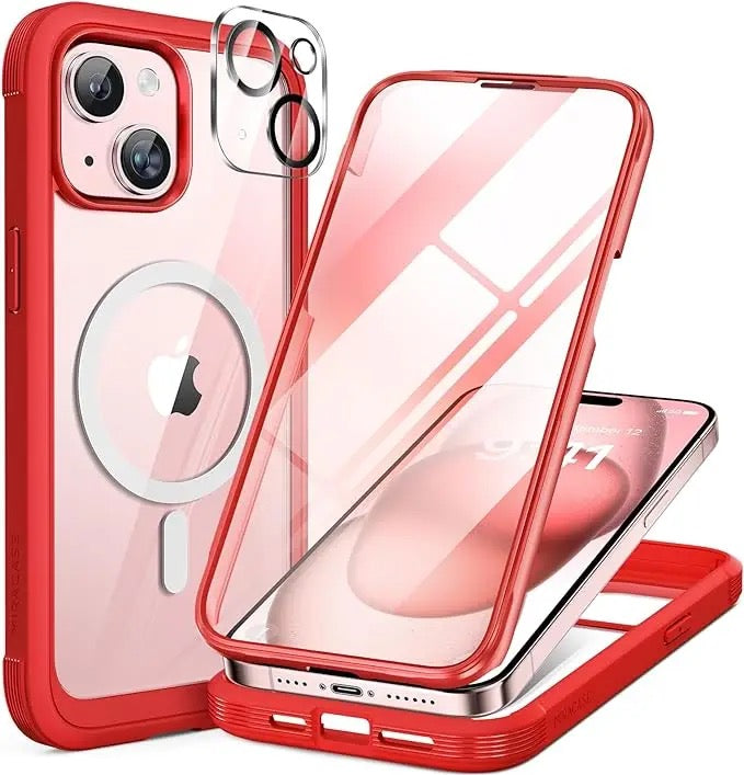 ISP iPhone 15-16 Pro Max Case, Compatible with MagSafe, Shockproof Phone Case Military-Grade Protection, Yellowing Resistant, Magnetic Classic Hybrid Case (HaloLock)