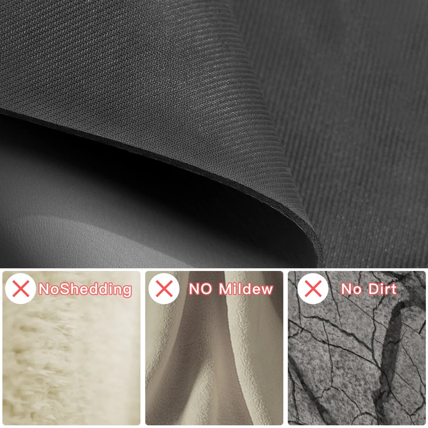 ISP New Technology Leather Absorbent Bath mat, Leather diatomite Quick Drying Bath mat, Gray Thin Bath mat, Suitable for Bathroom, Kitchen and Toilet. Mat Rug-Rubber Non Slip Quick Dry Super Absorbent 15.7” * 47.2”