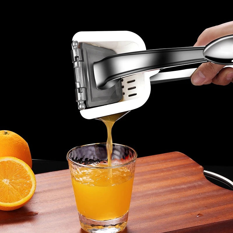 ISP Stainless Steel Squeezer Hand Press, Juice Squeezer Hand Juicer, Orange, Lime , Lemon , Citrus Squeezer Heavy Duty Manual Juicer, Pomegranate (2 Year Warranty)- 550mL