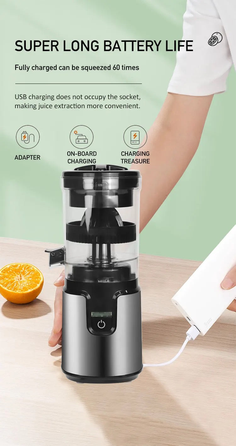 ISP 60w Portable Cordless Blender Multifunctional Household Electric Juicer Fruit Blender Built-in 3000mAh Rechargeable Battery for Travel Sports Kitchen (Type C)