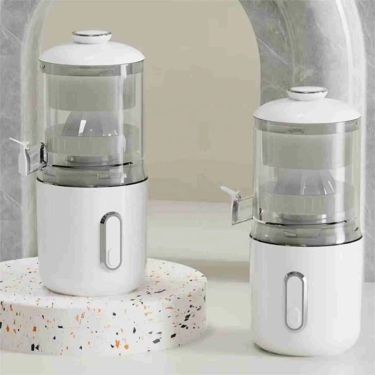 INNOVATIVE Electric Juicer Machines 45W, Citrus Juicer Squeezer Cordless Portable Small Cold Pressed Lemon Juicer Machine Zester for Lime, Orange, Grapefruit, Easy Clean USB Type-C Chargeable, 40 juices, 1500mAh