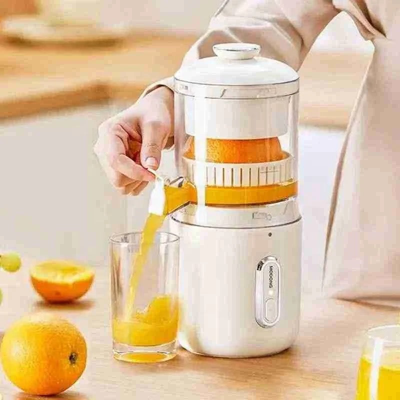 INNOVATIVE Electric Juicer Machines 45W, Citrus Juicer Squeezer Cordless Portable Small Cold Pressed Lemon Juicer Machine Zester for Lime, Orange, Grapefruit, Easy Clean USB Type-C Chargeable, 40 juices, 1500mAh
