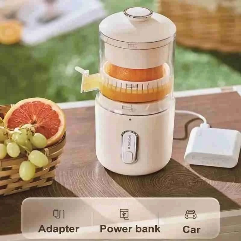 INNOVATIVE Electric Juicer Machines 45W, Citrus Juicer Squeezer Cordless Portable Small Cold Pressed Lemon Juicer Machine Zester for Lime, Orange, Grapefruit, Easy Clean USB Type-C Chargeable, 40 juices, 1500mAh