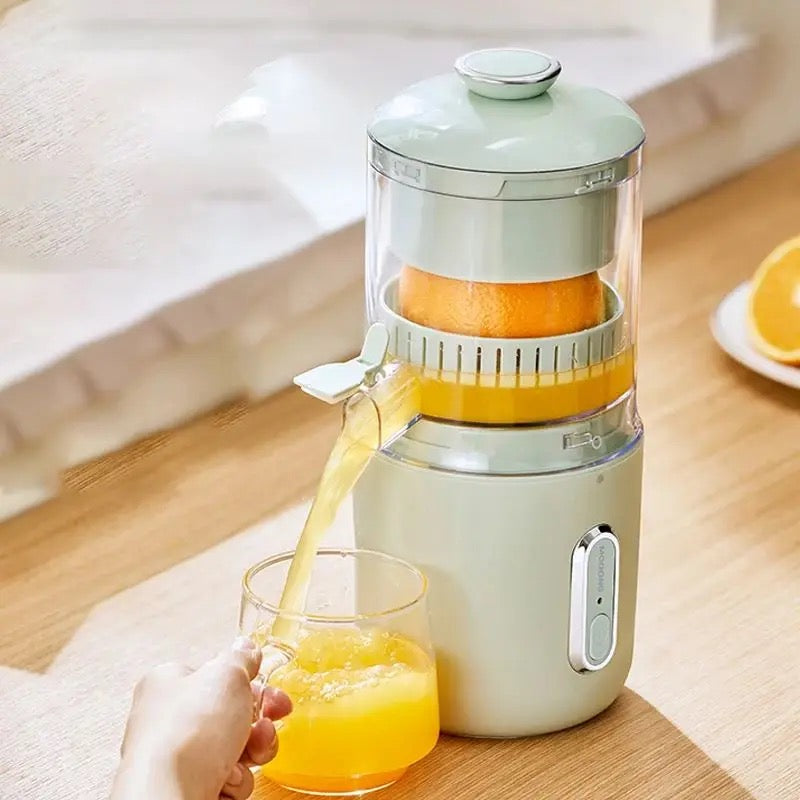 INNOVATIVE Electric Juicer Machines 45W, Citrus Juicer Squeezer Cordless Portable Small Cold Pressed Lemon Juicer Machine Zester for Lime, Orange, Grapefruit, Easy Clean USB Type-C Chargeable, 40 juices, 1500mAh