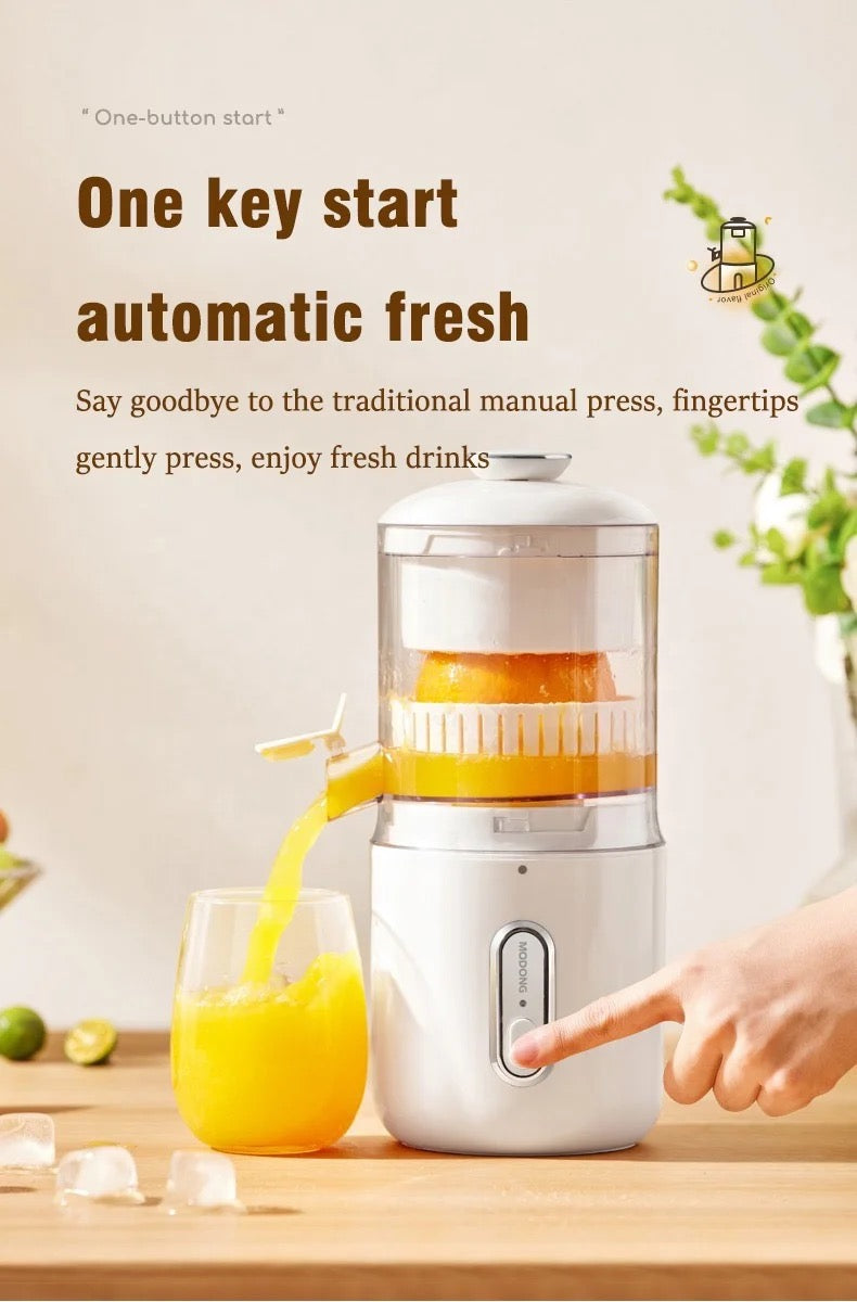 INNOVATIVE Electric Juicer Machines 45W, Citrus Juicer Squeezer Cordless Portable Small Cold Pressed Lemon Juicer Machine Zester for Lime, Orange, Grapefruit, Easy Clean USB Type-C Chargeable, 40 juices, 1500mAh