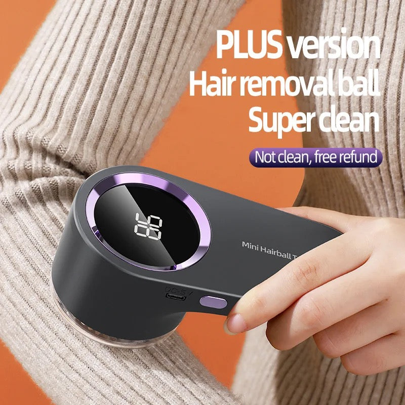 INNOVATIVE Fabric Shaver and Lint Remover Rechargeable Portable Fabric Shaver, Pillow, Sweaters, Furniture with 2 Extra Replacement 6 leaf Blades