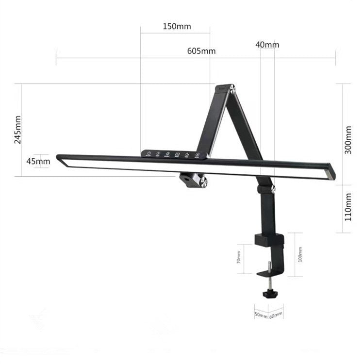 INNOVATIVE High Efficiency Foldable Super Bright LED Light for Reading Eyelash Tech, Makeup, Tattoo, Spa, Nails Eyelash Extensions, Half Moon Light, Lash Lamp, Aestheticians Light with Phone Holder, Lash Light Dimming Timing Flexible Table Lamp With Clip