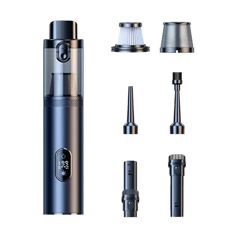 INNOVATIVE Slim S1 Cordless LED Vacuum, 13kpa/90W, 1.6LBS Lightweight, 2H Fast Charge, 30 Minutes Runtime, Detailed Clean Portable Mini Vacuum for Car Home Cleaning- (3-in-1, Blue)