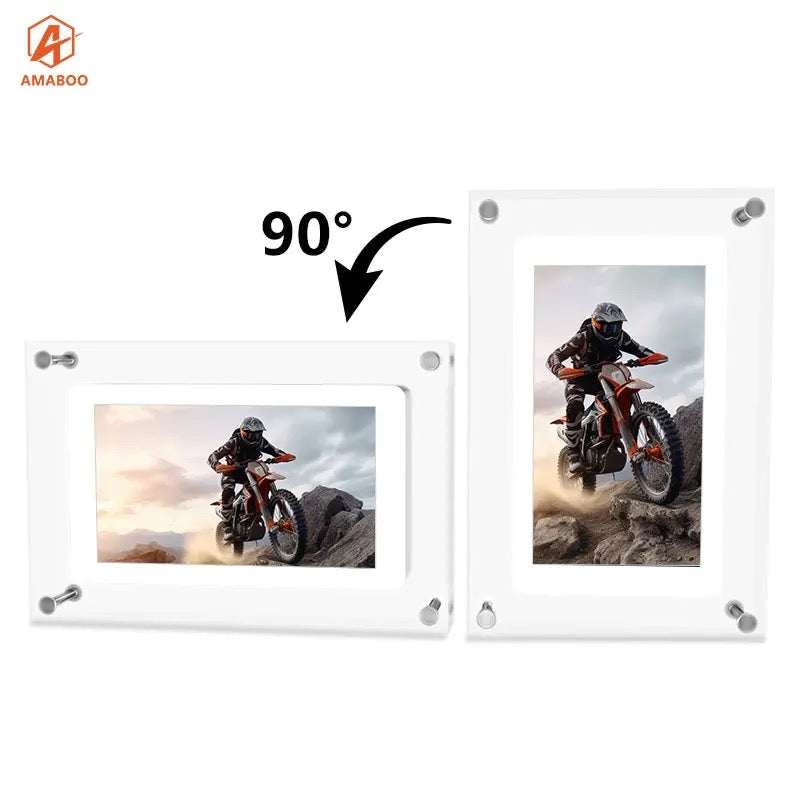 ISP HD Smart Digital Picture Frame 10.1 Inch WiFi Cloud Digital Photo Frame, Free Unlimited Storage, Send Photos from Anywhere – Sea Salt