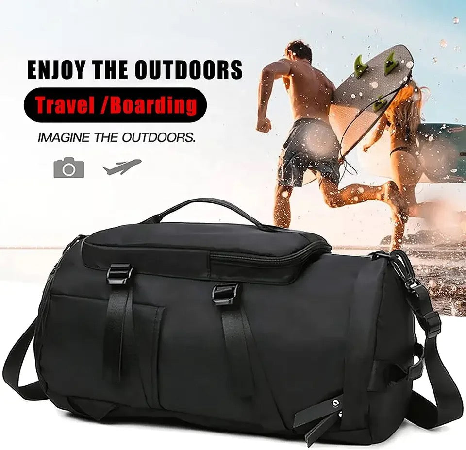 65L large capacity light weight multipurpose bag with ergonomics support & shoe compartment