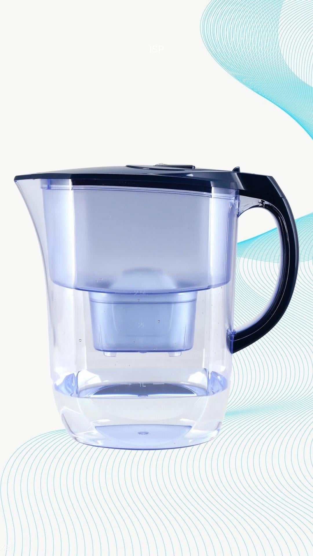 Premium Alkaline Water Pitcher - 3.8L Pure Healthy Water Ionizer with Activated Carbon Filter - Healthy, Clean & Toxin-Free Mineralised Alkaline Water in Min- PH 8.5-9.5