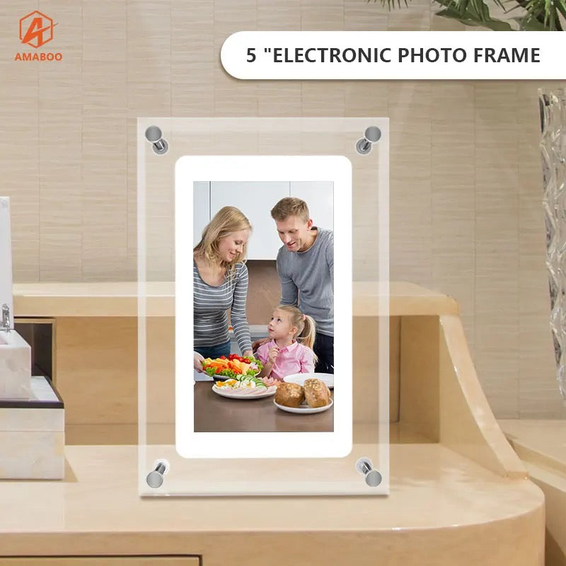 ISP HD Smart Digital Picture Frame 10.1 Inch WiFi Cloud Digital Photo Frame, Free Unlimited Storage, Send Photos from Anywhere – Sea Salt