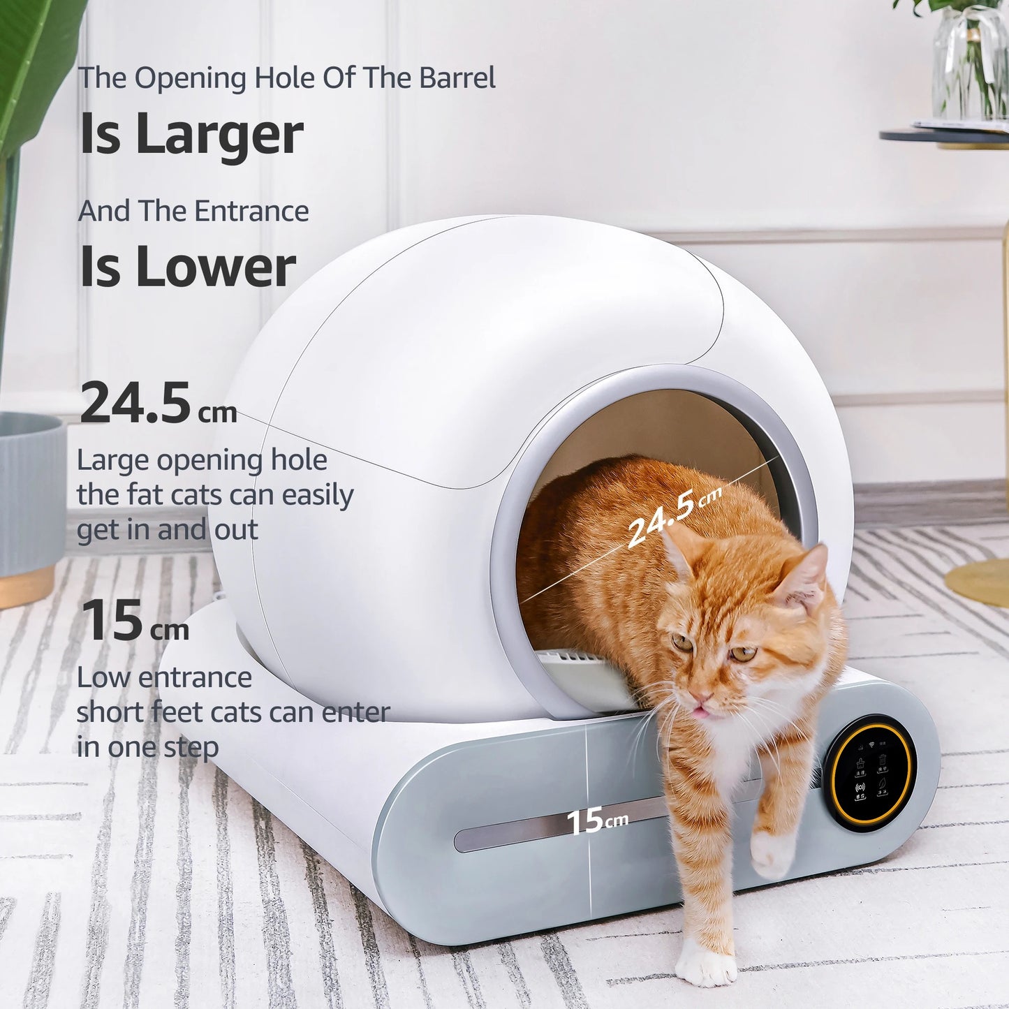 Automatic Self Cleaning Cat Litter  Odor Purifier