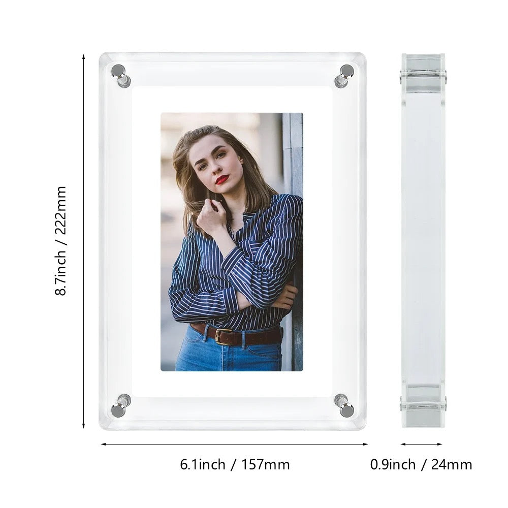 ISP HD Smart Digital Picture Frame 10.1 Inch WiFi Cloud Digital Photo Frame, Free Unlimited Storage, Send Photos from Anywhere – Sea Salt