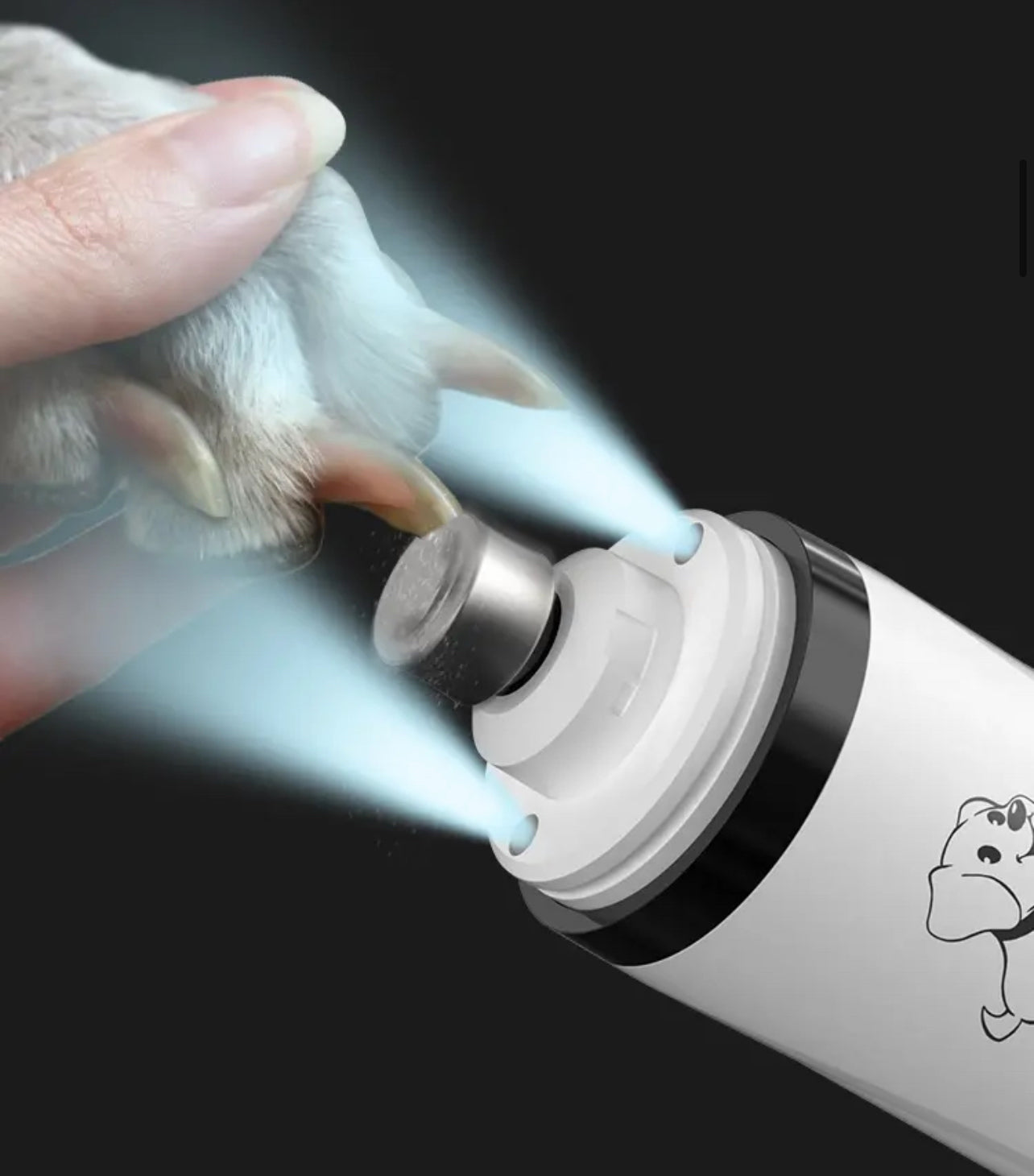 Pro Electric Pet Nail Grinder With Led Light for Dogs and Cats