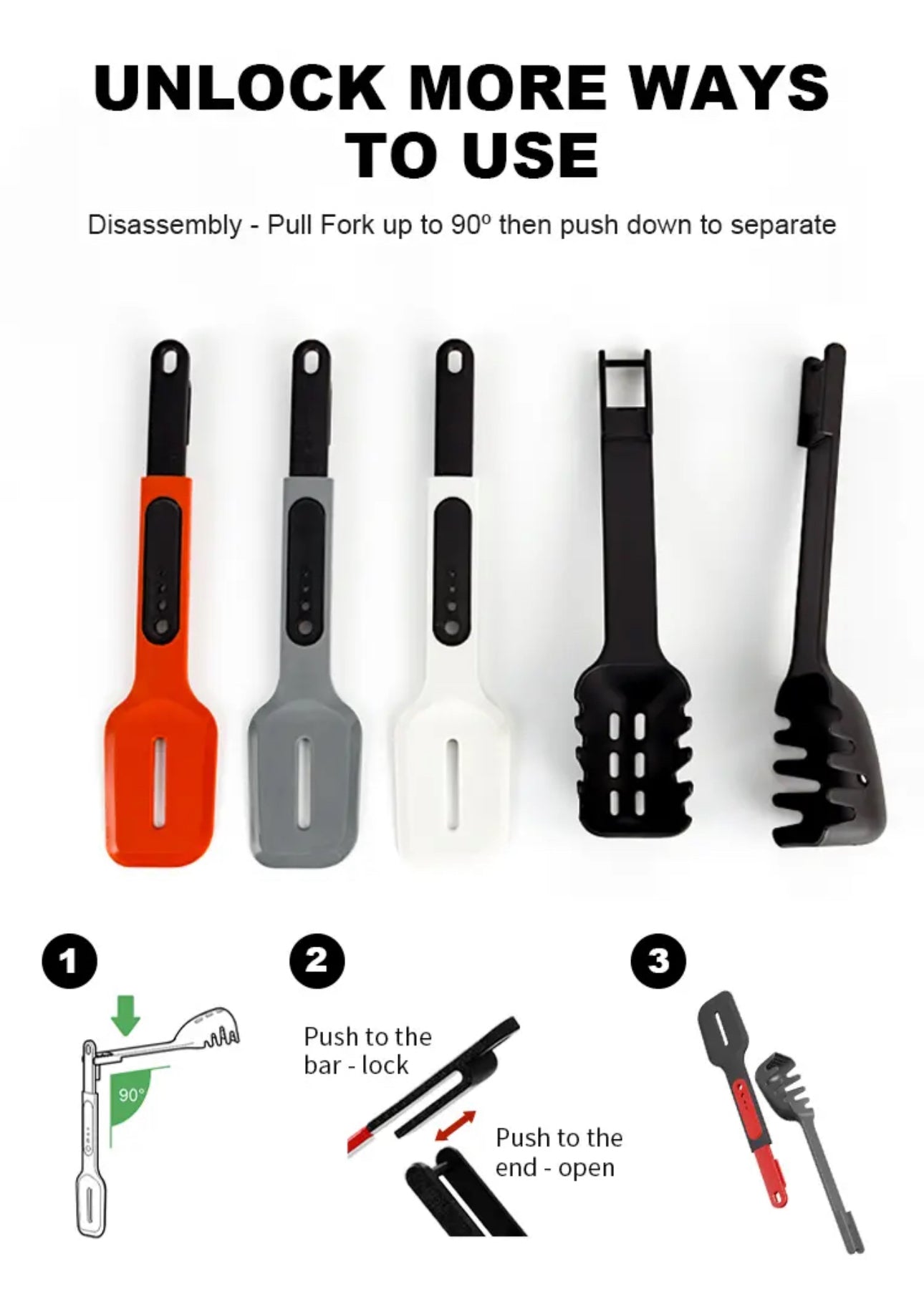 8 in 1 ISP Kitchen Spatula Spoon Set fish turner spatula set for Non Stick Cookware BPA Free Rubbermaid Spatula Set Heat Resistant Spatula for Cooking