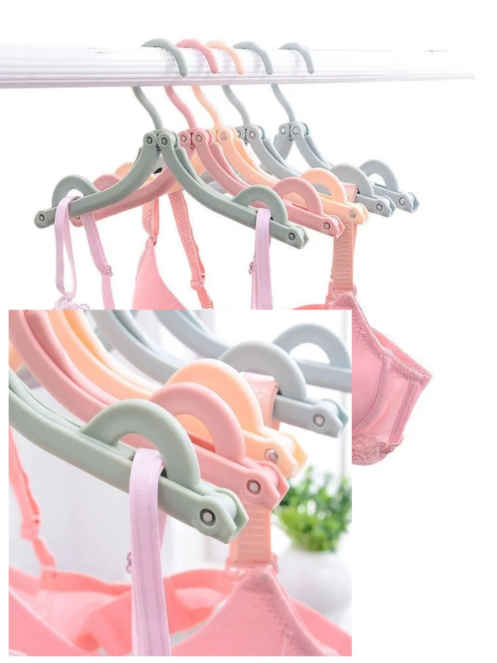 Foldable Portable Travel Hangers Multifunctional (10pcs)