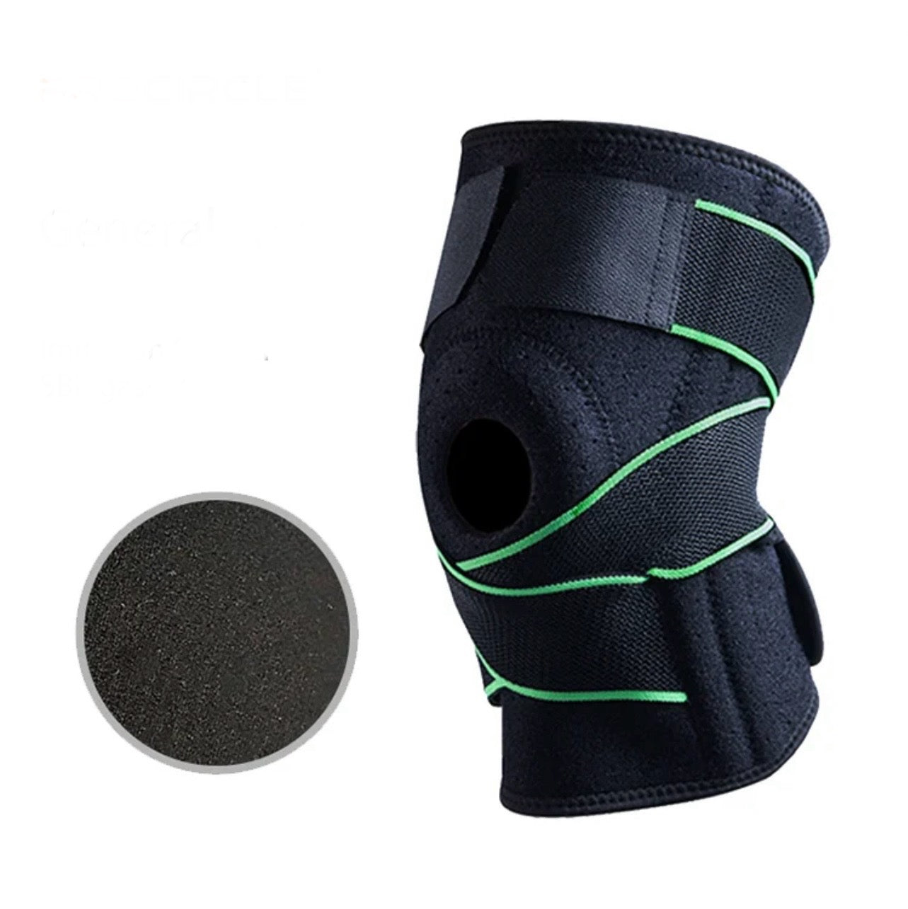 INNOVATIVE Nylon Strap Knee Brace with Side Stabilizers & Patella Gel Pads for Knee Support (Extra Large)