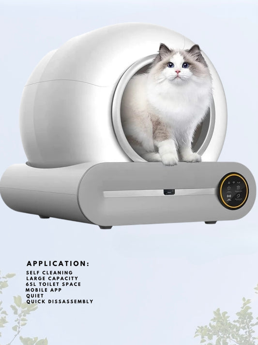Automatic self cleaning odorless cat litter box 